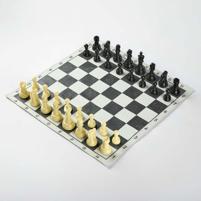 شطرنج الاتحاد الفاخر | وزيرين إضافيين + رقعة جلد + شنطة جلد - EGT Chess - 