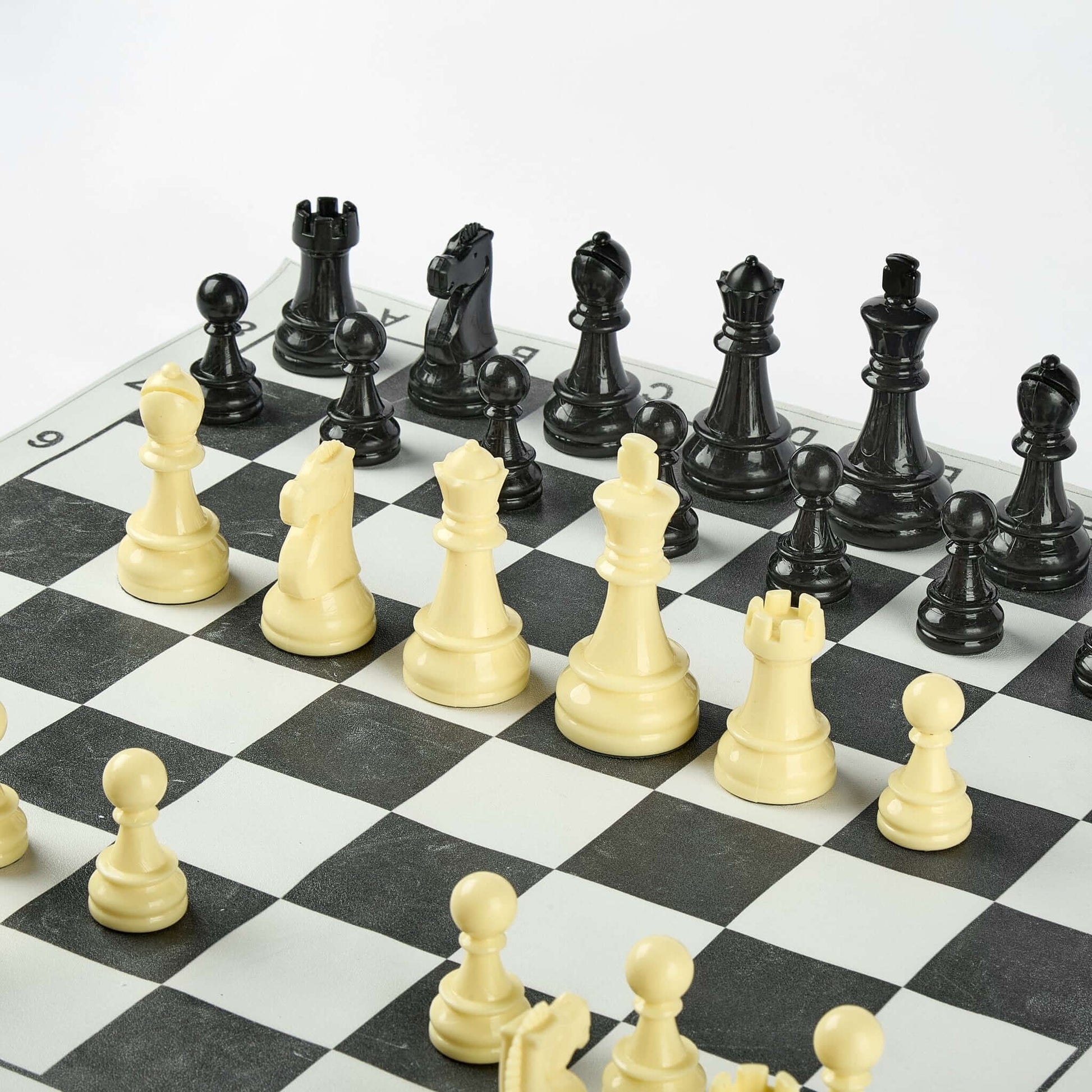 شطرنج الاتحاد الفاخر | وزيرين إضافيين + رقعة جلد + شنطة جلد - EGT Chess - 