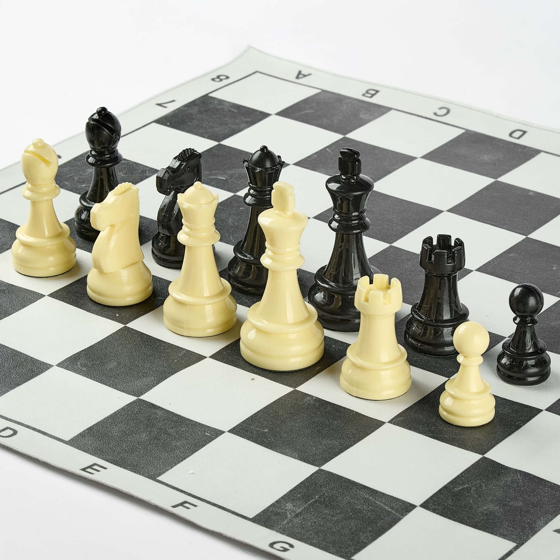 شطرنج الاتحاد الفاخر | وزيرين إضافيين + رقعة جلد + شنطة جلد - EGT Chess - 