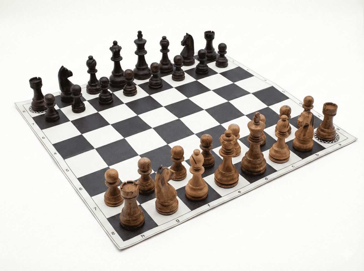 شطرنج الخشب الفاخر | وزيرين إضافيين + رقعة جلد + شنطة جلد - EGT Chess - 