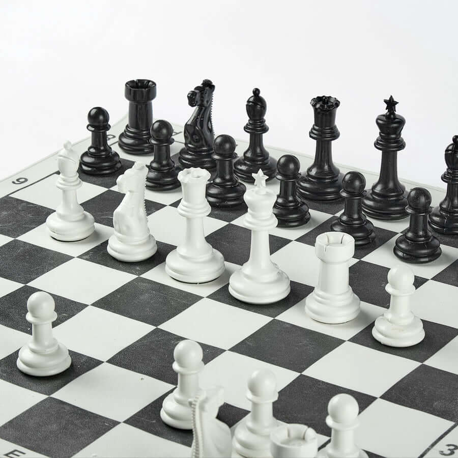 شطرنج النجمة الدولي | رقعة جلد + شنطة جلد هدية - EGT Chess - 